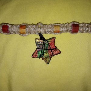 Hemp Choker with Star Pendant axjack